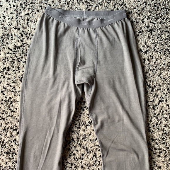 Patagonia Men’s Grey Thermal Layer Outdoor Hiking Camping Pants Size Large - Picture 3 of 13